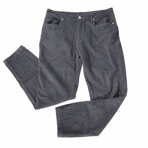 Woolly Longhaul Merino Wool Travel Pants Men 36x31 Gray Stretch Performance